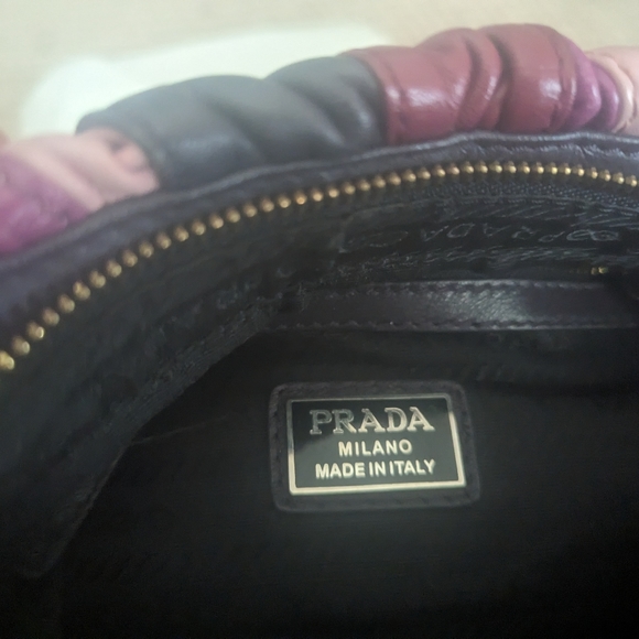 Authentic Prada Hand Bag Leather Multi Color - Picture 11 of 13
